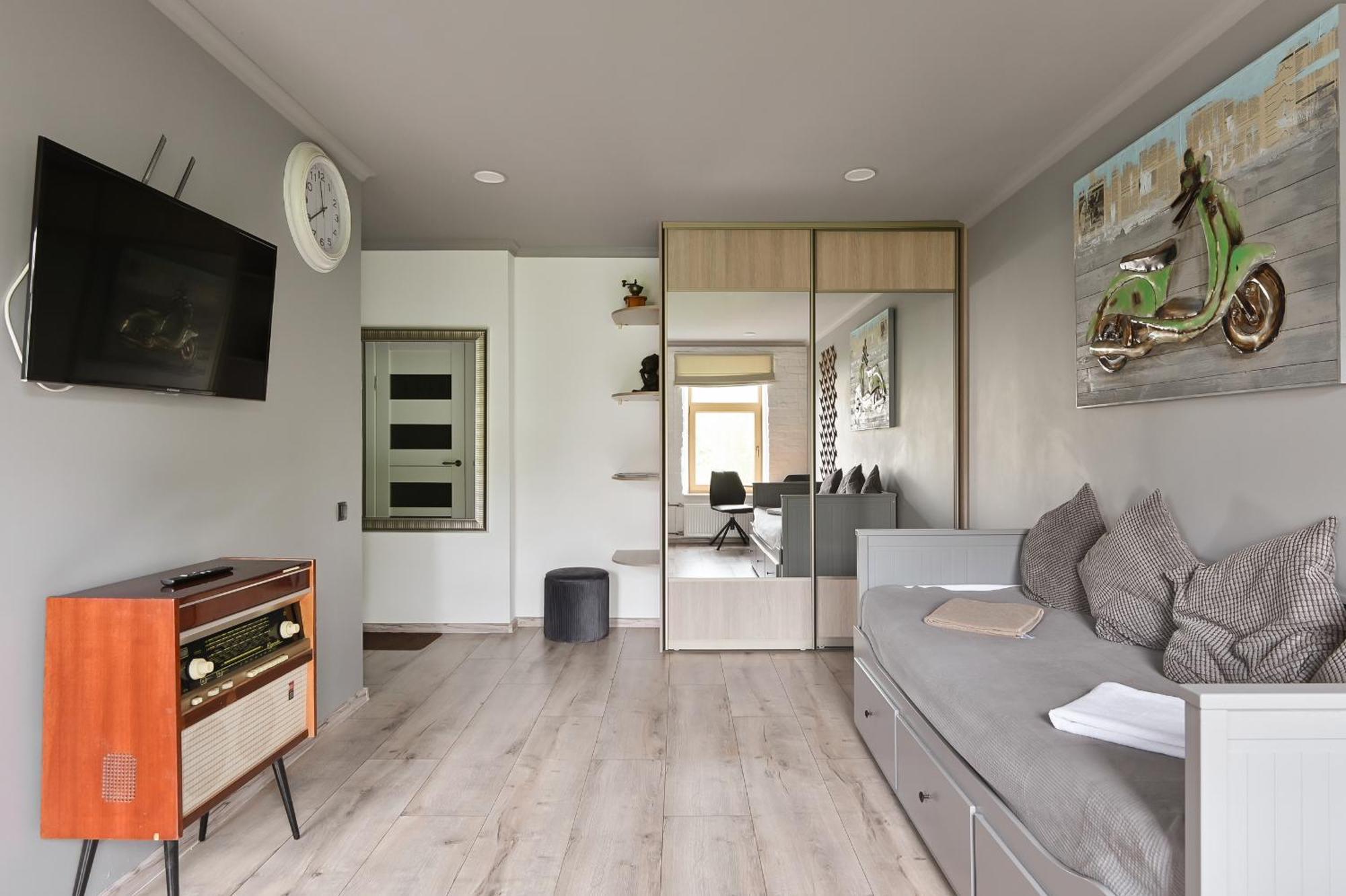 Loft design studio apartment Riga Eksteriør billede